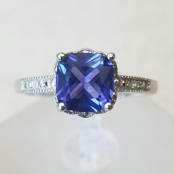 2ct Nano Tanzanite Ring - Picture 2 of 8